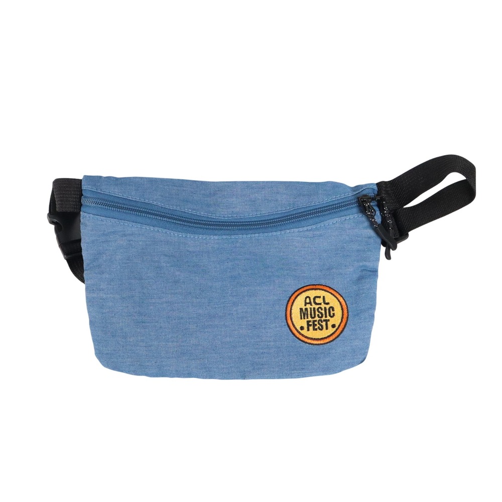 ACL Music Fest Fanny Pack Blue Travel Hip‎ Bag Concert Event Gear